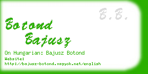botond bajusz business card